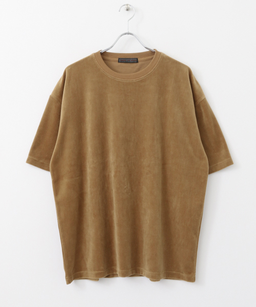 SENSE OF PLACE by URBAN RESEARCH(センスオブプレイスバイアーバンリサーチ)の「ベロアTシャツ(5分袖)(Tシャツ/カットソー・メンズ・ブラック/キャメル/ピンク・MEDIUM/LARGE)」の16枚目の写真