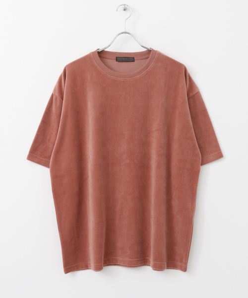 SENSE OF PLACE by URBAN RESEARCH(センスオブプレイスバイアーバンリサーチ)の「ベロアTシャツ(5分袖)(Tシャツ/カットソー・メンズ・ブラック/キャメル/ピンク・MEDIUM/LARGE)」の17枚目の写真