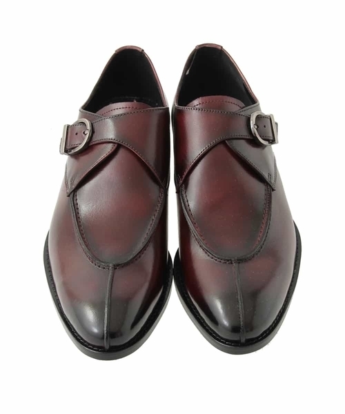MICHEL KLEIN HOMME (ミッシェルクランオム)の「レザーシューズ LAVISH(ドレスシューズ・メンズ・ワインレッド/ブラック・26.5/25.5/27.5)」の2枚目の写真