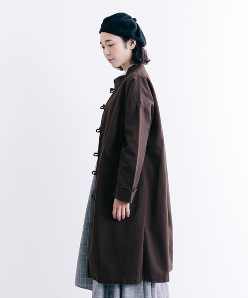 MERLOT（メルロー）の「ツイルチャイナボタンコート2348（その他アウター・レディース・ブラウン/ブラック/カーキ・FREE）」の8枚目の写真