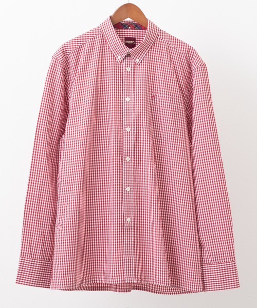 merc london(メルクロンドン)の「ギンガムチェックシャツ(シャツ/ブラウス・メンズ・ブラック/レッド/グリーン/バーガンディー/ロイヤルブルー・SMALL/MEDIUM/LARGE/X-SMALL)」の16枚目の写真