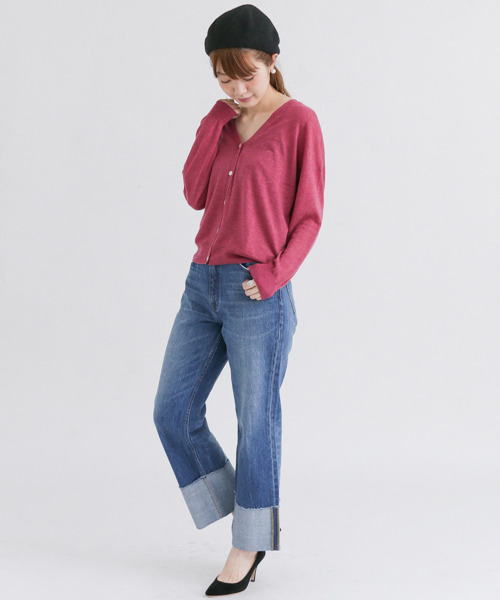 URBAN RESEARCH Sonny Label（アーバンリサーチサニーレーベル）の「リブ付きウールベレー帽（ハンチング/ベレー帽・レディース・ネイビー/グレー/ブラック/レッド・ONE）」の5枚目の写真