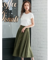 fifth | スエードフレアロングスカート/タフタスカート(スカート)