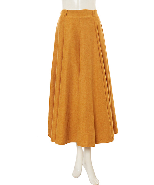 fifth(フィフス)の「スエードフレアロングスカート/タフタスカート(スカート・レディース・イエロー/ブラック/グレー/キャメル/カーキ/ネイビー/ベージュ/ボルドー・MEDIUM)」の9枚目の写真