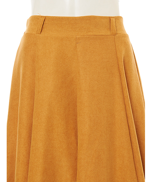 fifth(フィフス)の「スエードフレアロングスカート/タフタスカート(スカート・レディース・イエロー/ブラック/グレー/キャメル/カーキ/ネイビー/ベージュ/ボルドー・MEDIUM)」の12枚目の写真