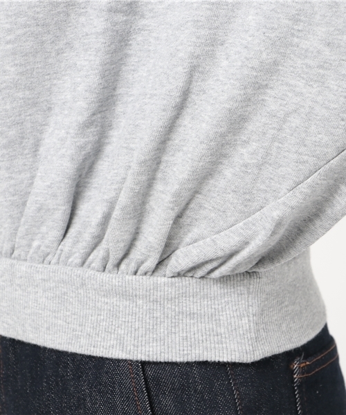 SLY（スライ）の「TUCK SLEEVE SW TOPS（Tシャツ/カットソー・レディース・トップグレー/ブラック/ワインレッド・1/2）」の9枚目の写真