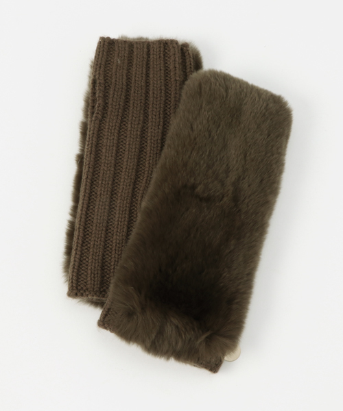 YVES SALOMON（イブサロモン）の「YVES SALOMON ファーグローブ（手袋