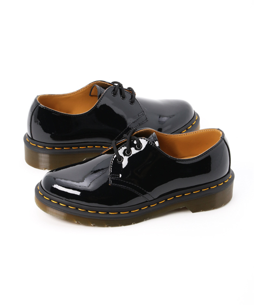 Dr.Martens(ドクターマーチン)の「Dr.Martens(ドクターマーチン)/1461 W 3eyes(3ホールパテントシューズ)MENS WOMENS(その他シューズ)」|ブラック