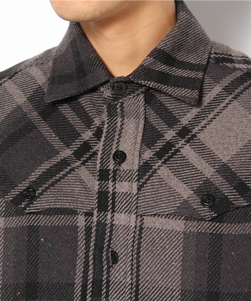 A BATHING APE（アベイシングエイプ）の「BAPE CHECK  FLANNEL SHIRT（シャツ/ブラウス・メンズ・ブルー/ブラック/レッド・XX-LARGE/X-LARGE/MEDIUM/SMALL/LARGE）」の6枚目の写真