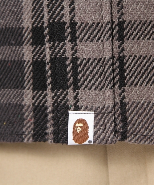 A BATHING APE（アベイシングエイプ）の「BAPE CHECK  FLANNEL SHIRT（シャツ/ブラウス・メンズ・ブルー/ブラック/レッド・XX-LARGE/X-LARGE/MEDIUM/SMALL/LARGE）」の9枚目の写真
