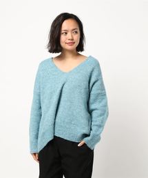 Samansa Mos2 | ブークレＶネックプルオーバー(ニット/セーター)