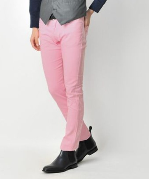 EVOLUTION（エボリューション）の「ストレッチスキニーパンツ　テーパード（チノパンツ・メンズ・ホワイト/ブラック/ベージュ/ネイビー/ターコイズブルー/ロイヤルブルー/ピンク・LARGE/MEDIUM/SMALL/X-LARGE/XX-LARGE）」の7枚目の写真