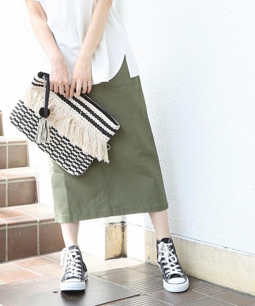 coen（コーエン）の「ベイカーストレッチロングタイトスカート（スカート・レディース・パープル/カーキ・MEDIUM/SMALL/LARGE）」の14枚目の写真