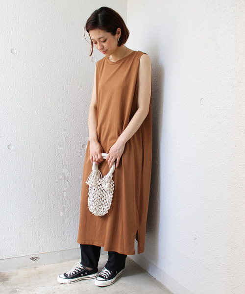 ottilie（オティーリエ）の「ちび編み込みBAG（かごバッグ・レディース・ホワイト/ブラウン・FREE）」の4枚目の写真