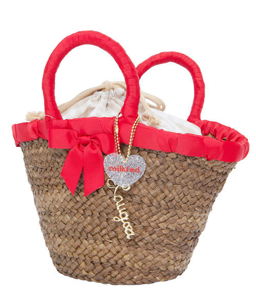 MILKFED.（ミルクフェド）の「MF Laugoa Kiki（かごバッグ・レディース・ブラック/レッド・ONE SIZE）」の3枚目の写真