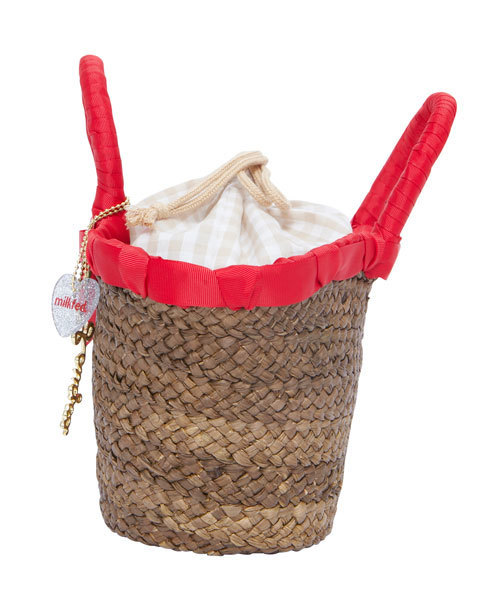 MILKFED.（ミルクフェド）の「MF Laugoa Kiki（かごバッグ・レディース・ブラック/レッド・ONE SIZE）」の5枚目の写真