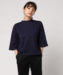 KOBE LETTUCE | 七分袖ハイネックフレアスリーブ薄手カットソートップス＊Tシャツ/レディース[C3398]神戸レタス(Tシャツ/カットソー)