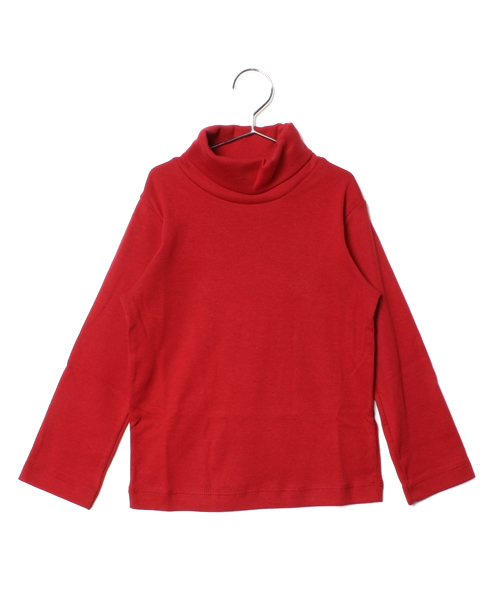 PETIT BATEAU(プチバトー)の「タートルネック長袖Tシャツ(ENFANT)(Tシャツ/カットソー・キッズ・バーガンディー/クリアグリーン/スモークピンク/ピンク/グレー/ネイビー/ダークグリーン・5YEAR/4YEAR/3YEAR)」の7枚目の写真