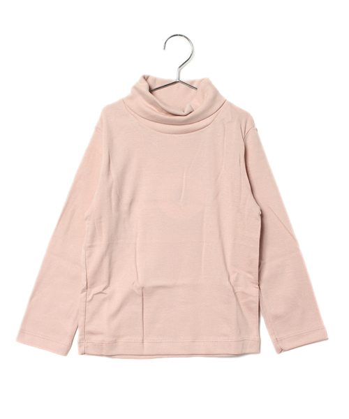 PETIT BATEAU(プチバトー)の「タートルネック長袖Tシャツ(ENFANT)(Tシャツ/カットソー・キッズ・バーガンディー/クリアグリーン/スモークピンク/ピンク/グレー/ネイビー/ダークグリーン・5YEAR/4YEAR/3YEAR)」の6枚目の写真