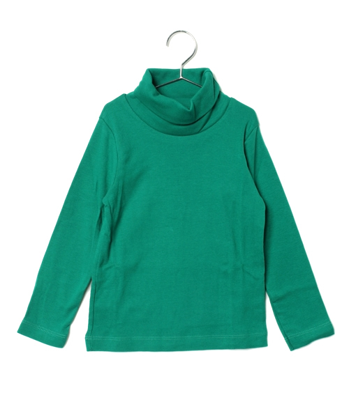 PETIT BATEAU(プチバトー)の「タートルネック長袖Tシャツ(ENFANT)(Tシャツ/カットソー・キッズ・バーガンディー/クリアグリーン/スモークピンク/ピンク/グレー/ネイビー/ダークグリーン・5YEAR/4YEAR/3YEAR)」の4枚目の写真