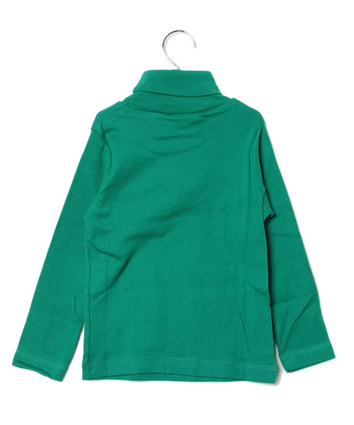 PETIT BATEAU(プチバトー)の「タートルネック長袖Tシャツ(ENFANT)(Tシャツ/カットソー・キッズ・バーガンディー/クリアグリーン/スモークピンク/ピンク/グレー/ネイビー/ダークグリーン・5YEAR/4YEAR/3YEAR)」の8枚目の写真