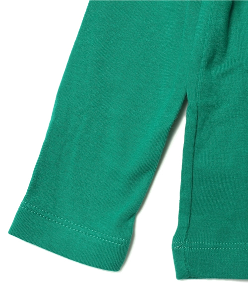 PETIT BATEAU(プチバトー)の「タートルネック長袖Tシャツ(ENFANT)(Tシャツ/カットソー・キッズ・バーガンディー/クリアグリーン/スモークピンク/ピンク/グレー/ネイビー/ダークグリーン・5YEAR/4YEAR/3YEAR)」の10枚目の写真