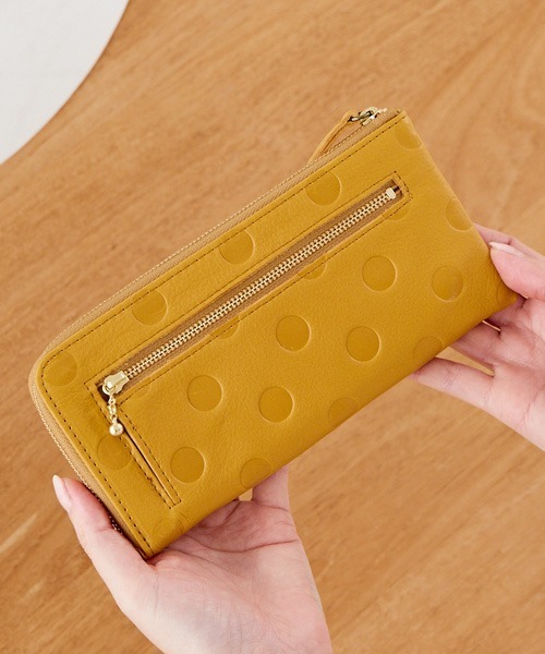 新品　長財布 レディース ズッケロ☆ zucchero filato 長財布 レディース L字ファスナー エル字 水玉
