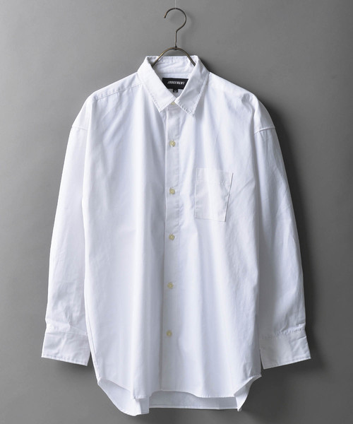 JACKROSE（ジャックローズ）の「JUDGEMENTブロードストライプドロップショルダーシャツ（シャツ/ブラウス・メンズ・ホワイト/ネイビー/サックスブルー・M/L）」の2枚目の写真