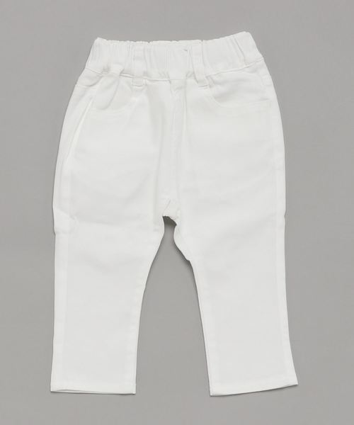 RUGGEDWORKS(ラゲッドワークス)の「キッズストレッチ チノ無地 ロングパンツ(チノパンツ・キッズ・ホワイト/ベージュ/ブルー系その他4/グレー・80cm/90cm/110cm/100cm/120cm/130cm/140cm/150cm)」の2枚目の写真