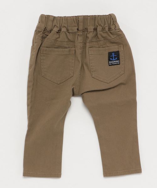 RUGGEDWORKS(ラゲッドワークス)の「キッズストレッチ チノ無地 ロングパンツ(チノパンツ・キッズ・ホワイト/ベージュ/ブルー系その他4/グレー・80cm/90cm/110cm/100cm/120cm/130cm/140cm/150cm)」の5枚目の写真
