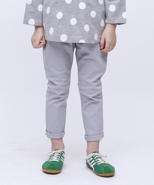 RUGGEDWORKS(ラゲッドワークス)の「キッズストレッチ チノ無地 ロングパンツ(チノパンツ・キッズ・ホワイト/ベージュ/ブルー系その他4/グレー・80cm/90cm/110cm/100cm/120cm/130cm/140cm/150cm)」の1枚目の写真