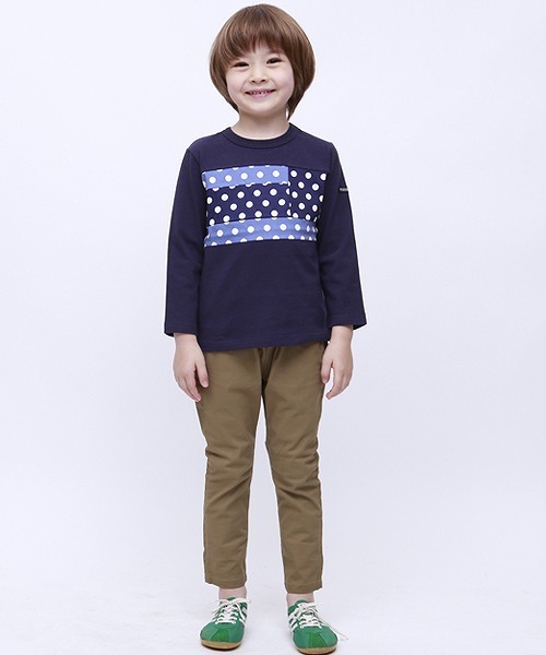 RUGGEDWORKS(ラゲッドワークス)の「キッズストレッチ チノ無地 ロングパンツ(チノパンツ・キッズ・ホワイト/ベージュ/ブルー系その他4/グレー・80cm/90cm/110cm/100cm/120cm/130cm/140cm/150cm)」の9枚目の写真