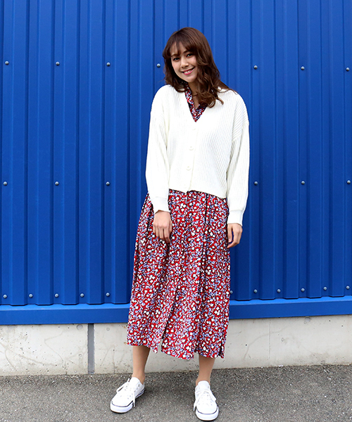 n'ee-ne（ネーネ）の「ショートカーディガン（カーディガン/ボレロ・レディース・アイボリー/ブラック/杢グレー/パープル・FREE）」の10枚目の写真