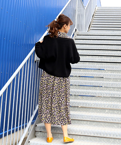 n'ee-ne（ネーネ）の「ショートカーディガン（カーディガン/ボレロ・レディース・アイボリー/ブラック/杢グレー/パープル・FREE）」の14枚目の写真