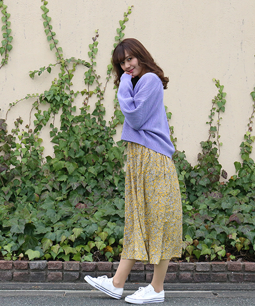 n'ee-ne（ネーネ）の「ショートカーディガン（カーディガン/ボレロ・レディース・アイボリー/ブラック/杢グレー/パープル・FREE）」の19枚目の写真