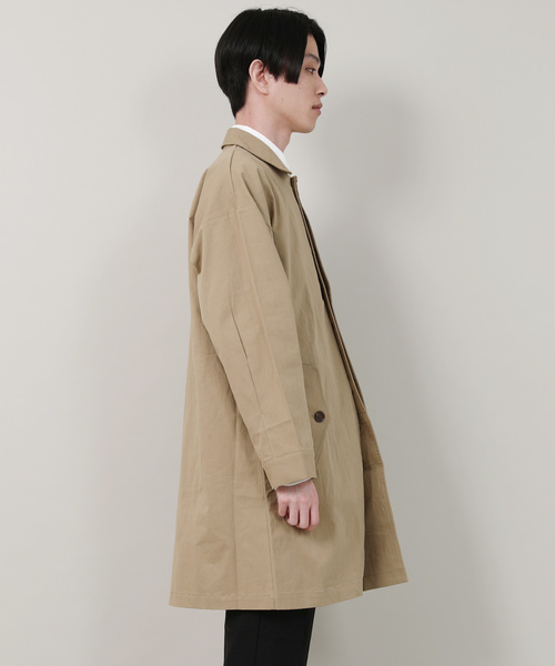 Revo.（レボ）の「ツイル オーバーサイズ ロングステンカラーコート ワッシャーツイル（ステンカラーコート・メンズ・ブラック/ベージュ/ネイビー/アイボリー・2/1）」の13枚目の写真