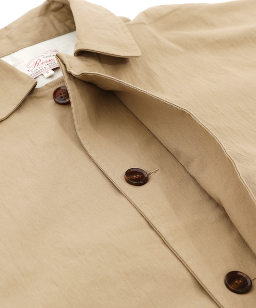 Revo.（レボ）の「ツイル オーバーサイズ ロングステンカラーコート ワッシャーツイル（ステンカラーコート・メンズ・ブラック/ベージュ/ネイビー/アイボリー・2/1）」の22枚目の写真