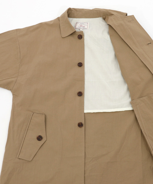 Revo.（レボ）の「ツイル オーバーサイズ ロングステンカラーコート ワッシャーツイル（ステンカラーコート・メンズ・ブラック/ベージュ/ネイビー/アイボリー・2/1）」の10枚目の写真