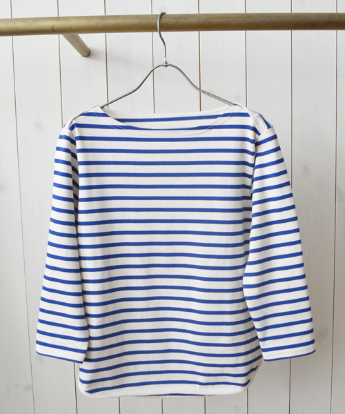 liflattie ships（リフラティ シップス）の「liflattie:フレンチボーダー 7スリーブ ◇（Tシャツ/カットソー・レディース・ホワイト/ブルー/ネイビー/ピンク・ONE SIZE）」の9枚目の写真