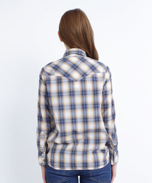 SILAS（サイラス）の「PLAID LIGHT SHIRT（シャツ/ブラウス・レディース・イエロー/ライトブルー・SMALL/MEDIUM）」の6枚目の写真