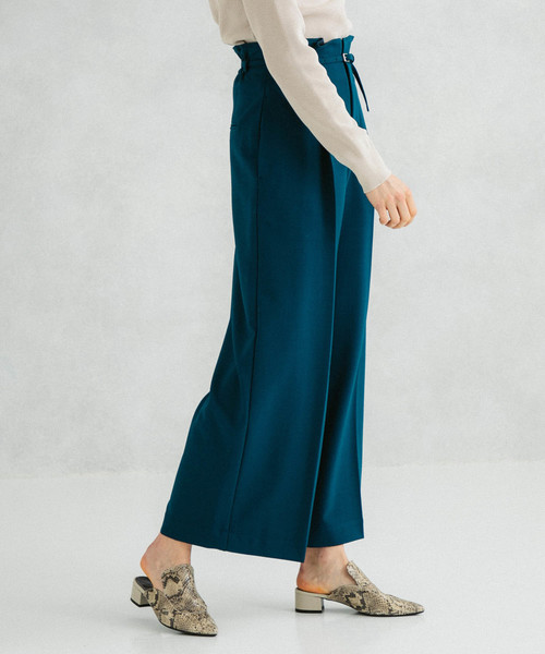 UNITED TOKYO（ユナイテッドトウキョウ）の「ワンタックワイドパンツ（その他パンツ・レディース・グリーン/アイボリー/ブラック/ブラウン/パープル・1/2/3）」の10枚目の写真