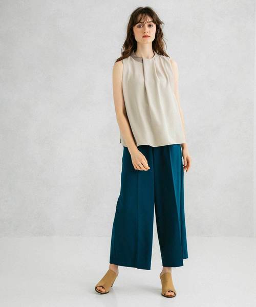UNITED TOKYO（ユナイテッドトウキョウ）の「ワンタックワイドパンツ（その他パンツ・レディース・グリーン/アイボリー/ブラック/ブラウン/パープル・1/2/3）」の17枚目の写真