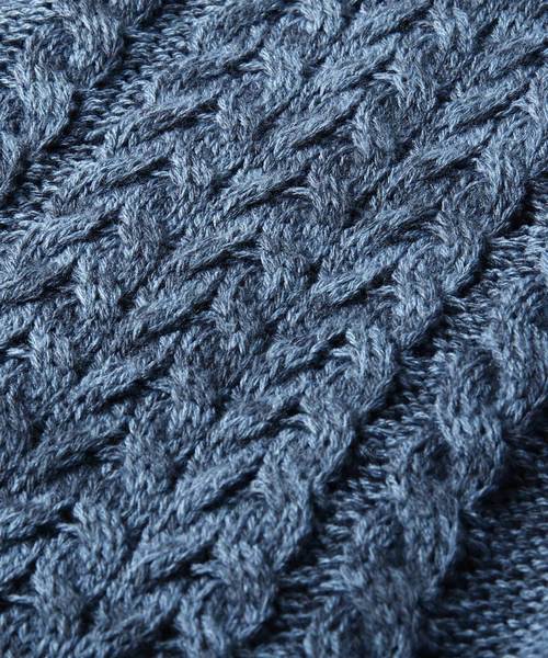 ZIP FIVE（ジップファイブ）の「【ZIP FIVE】クルーネックケーブルニットセーター（ニット/セーター・レディース・オフホワイト/アイボリー/ブラック/モカ/グレー/ベージュ/マスタード/ダークグリーン/オリーブ/キャメル/スモークピンク/ワイン/オレンジ/ブラウン/カーキ/ネイビー/ブルー・SMALL/X-LARGE/LARGE/MEDIUM）」の19枚目の写真