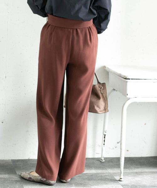 URBAN RESEARCH ROSSO（アーバンリサーチロッソ）の「ベルト付きセミワイドパンツ∴（その他パンツ・レディース・ブラウン/ブラック・36/38）」の6枚目の写真