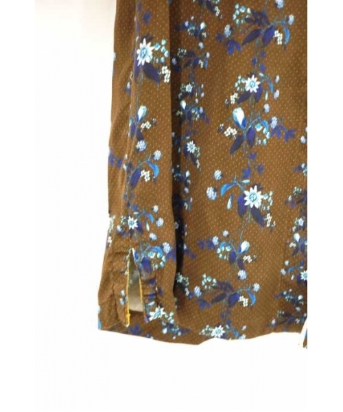 ERDEM 花柄 半袖シャツ Lサイズ アロハシャツ 柄シャツ 開襟 半袖 メンズ 花柄 プリント 半袖