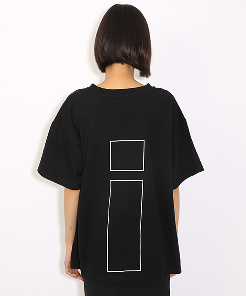i（アイ）の「Iプリントティー（Tシャツ/カットソー・レディース・ホワイト/ブラック・ﾌﾘ-）」の6枚目の写真