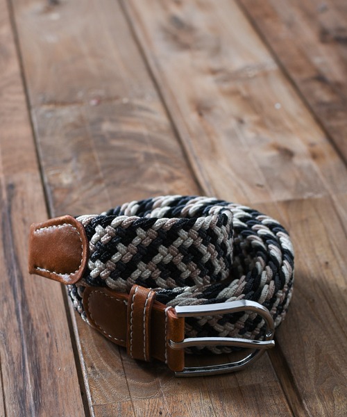 NO WAY（ノーウェイ）の「/ゴムメッシュベルト/（ベルト・メンズ・ネイビー/グレー/マルチ/ホワイト系その他/ベージュ系その他/ブラック系その他/ブルー系その他/ホワイト/ロイヤルブルー/ブラウン/ブラウン系その他3/ブルー系その他2/ライトグレー/ブラック系その他2/カーキ/ブラウン系・FREE）」の10枚目の写真