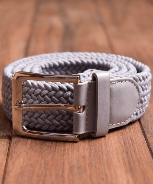 NO WAY（ノーウェイ）の「/ゴムメッシュベルト/（ベルト・メンズ・ネイビー/グレー/マルチ/ホワイト系その他/ベージュ系その他/ブラック系その他/ブルー系その他/ホワイト/ロイヤルブルー/ブラウン/ブラウン系その他3/ブルー系その他2/ライトグレー/ブラック系その他2/カーキ/ブラウン系・FREE）」の7枚目の写真