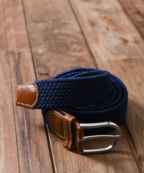 NO WAY（ノーウェイ）の「/ゴムメッシュベルト/（ベルト・メンズ・ネイビー/グレー/マルチ/ホワイト系その他/ベージュ系その他/ブラック系その他/ブルー系その他/ホワイト/ロイヤルブルー/ブラウン/ブラウン系その他3/ブルー系その他2/ライトグレー/ブラック系その他2/カーキ/ブラウン系・FREE）」の14枚目の写真