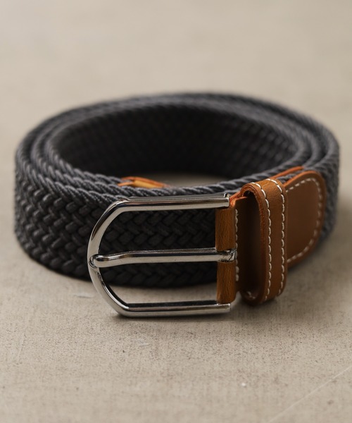 NO WAY（ノーウェイ）の「/ゴムメッシュベルト/（ベルト・メンズ・ネイビー/グレー/マルチ/ホワイト系その他/ベージュ系その他/ブラック系その他/ブルー系その他/ホワイト/ロイヤルブルー/ブラウン/ブラウン系その他3/ブルー系その他2/ライトグレー/ブラック系その他2/カーキ/ブラウン系・FREE）」の6枚目の写真